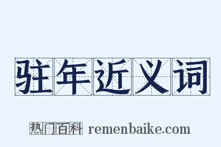 驻年近义词是什么意思的图片